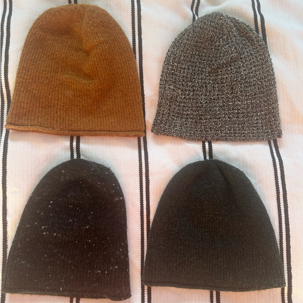Madewell Women's Beanie Set - Brown, Gray, Black